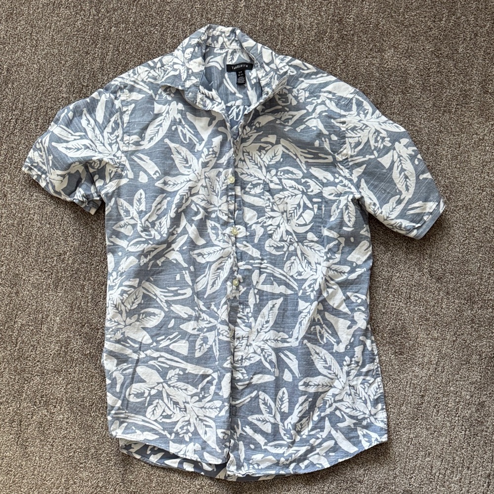 Van Heusen Men's Blue Floral Shirt